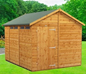 Power 8 x 10 ft Security Apex Shed