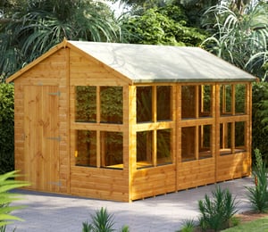 Power 8  x 12 ft Apex Potting Shed