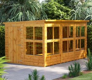 Power 8 x 12 ft Pent Potting Shed