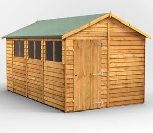 Power 8 x 14 ft Overlap Apex Shed