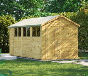 Power 8 x 14 ft Premium Apex Shed