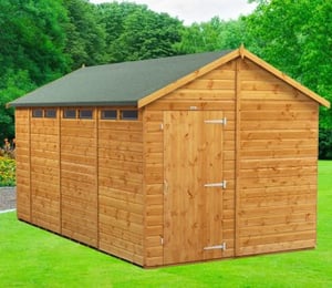 Power 8 x 14 ft Security Apex Shed