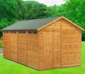 Power 8 x 16 ft Security Apex Shed