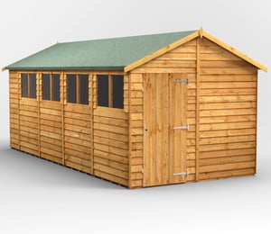 Power 8 x 18 ft Overlap Apex Shed