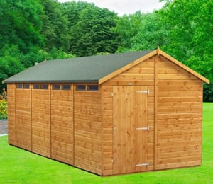 Power 8 x 18 ft Security Apex Shed