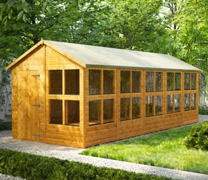 Power 8  x 20 ft Apex Potting Shed