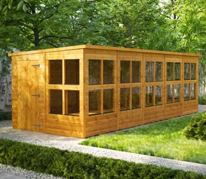 Power 8 x 20 ft Pent Potting Shed