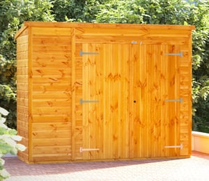Power 8 x 3 ft Pent Storage Shed