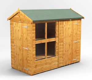 Power 8 x 4 ft Apex Potting Combi Shed