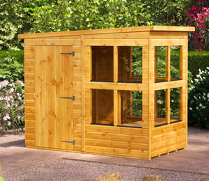 Power 8 x 4 ft Pent Potting Shed