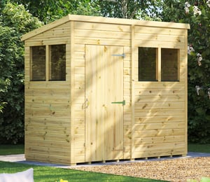 Power 8 x 4 ft Premium Pent Shed