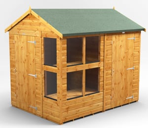 Power 8 x 6 ft Apex Potting Combi Shed