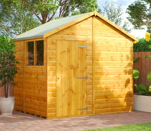 Power 8 x 6 ft Apex Shed