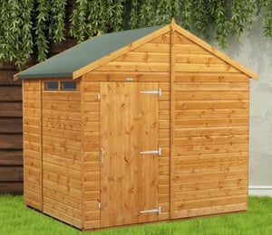 Power 8 x 6 ft Security Apex Shed