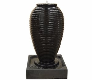 Ribbed Jar Fountain Water Feature
