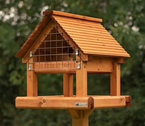 Riverside Woodcraft Premier Plus Cage Top Bird Table