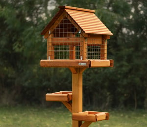 Riverside Woodcraft Premier Plus Full Cage Deluxe Bird Table