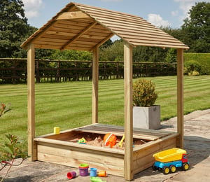 Rowlinson Parkland Sandpit With Roof Canopy