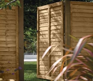 Rowlinson Traditional 3 x 6 ft Pressure Treated Lap Wooden Gate