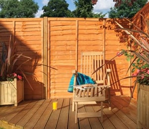Rowlinson Traditional 6 x 3 ft Lap Fence Panel
