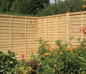 Rowlinson Traditional 6 x 3 ft Pressure Treated Lap Fence Panel