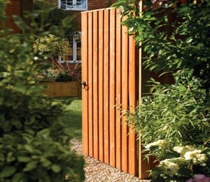 Rowlinson Vertical 3 x 6 ft Featheredge Wooden Gate