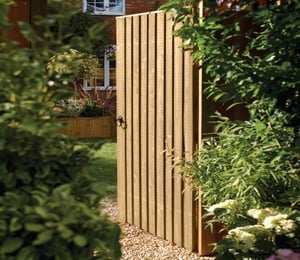Rowlinson Vertical 3 x 6 ft Treated Featheredge Wooden Gate