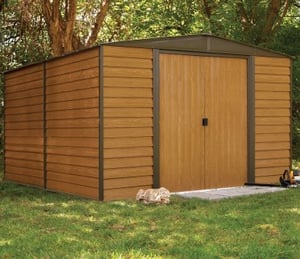Rowlinson Woodvale Metal 10 x 12 ft Shed 