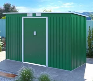 Royalcraft Ascot Green 9ft x 4ft Metal Shed