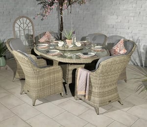 Royalcraft Wentworth Imperial Oval 6 Seater Dining Set