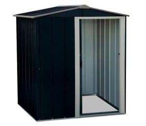 Sapphire Anthracite 5 x 4 ft Metal Garden Shed