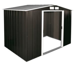 Sapphire Anthracite 8 x 6 ft Metal Garden Shed
