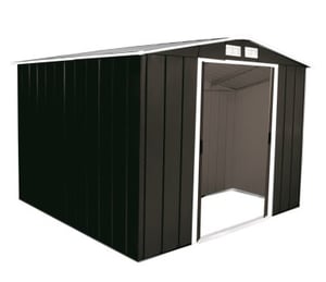 Sapphire Anthracite 8 x 8 ft Metal Garden Shed