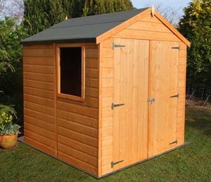 Shire Arran Shiplap 6 x 6 ft Dip Treated Double Door Shed