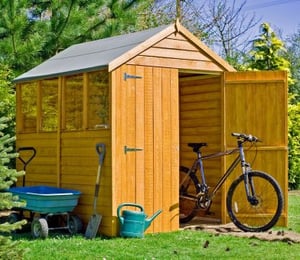 Shire Overlap 5 x 7 ft Dip Treated Double Door Shed