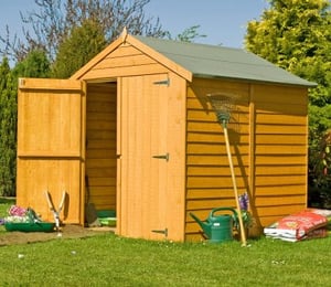 Shire Overlap 6 x 6 ft Dip Treated Double Door Shed