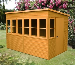 Shire Sun Pent 8 x 6 ft Dip Treated Potting Shed