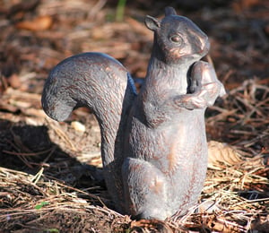 Sitting Squirrel Garden Ornament