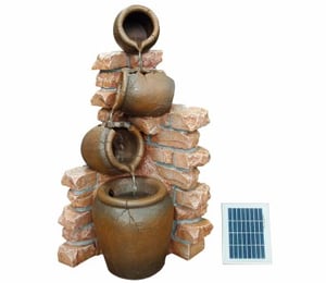 Solar 4 Pots Water Feature
