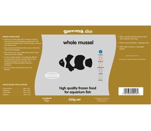 Gamma Frozen Whole Mussel 250g Slice Pack