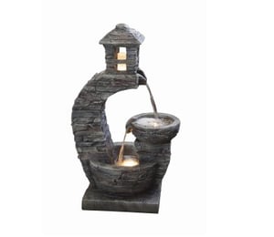 Stone Pouring Lantern Water Feature