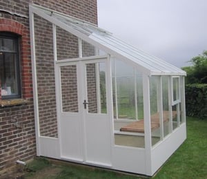 Swallow Heron 8 x 8 ft ThermoWood Lean To Greenhouse