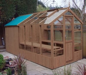 Swallow Kingfisher 6 x 8 ft Greenhouse with 6 x 6 ft Shed