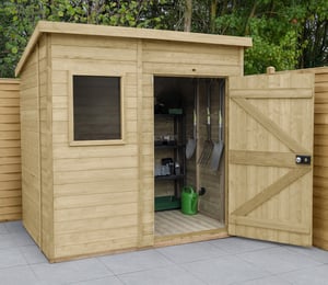 Forest Timberdale 7 x 5 ft Tongue & Groove Pent Shed
