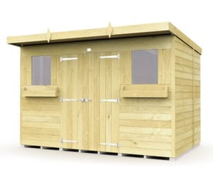 Total Store 10 x 6 ft Pent Summer Shed