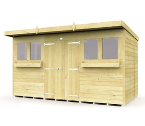 Total Store 12 x 6 ft Pent Summer Shed