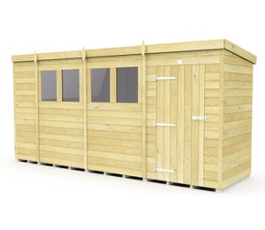 Total Store 14 x 4 ft Pent Shed