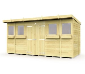 Total Store 14 x 6 ft Pent Summer Shed