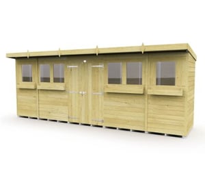 Total Store 20 x 4 ft Pent Summer Shed