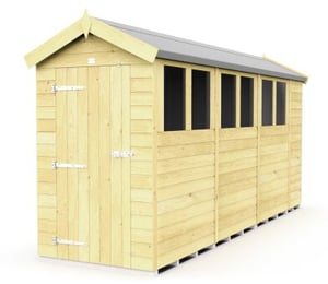 Total Store 4 x 14 ft Apex Shed